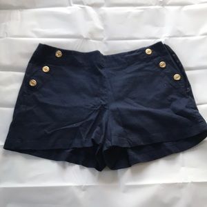 J Crew Navy Shorts with Anchor Buttons, Size 12